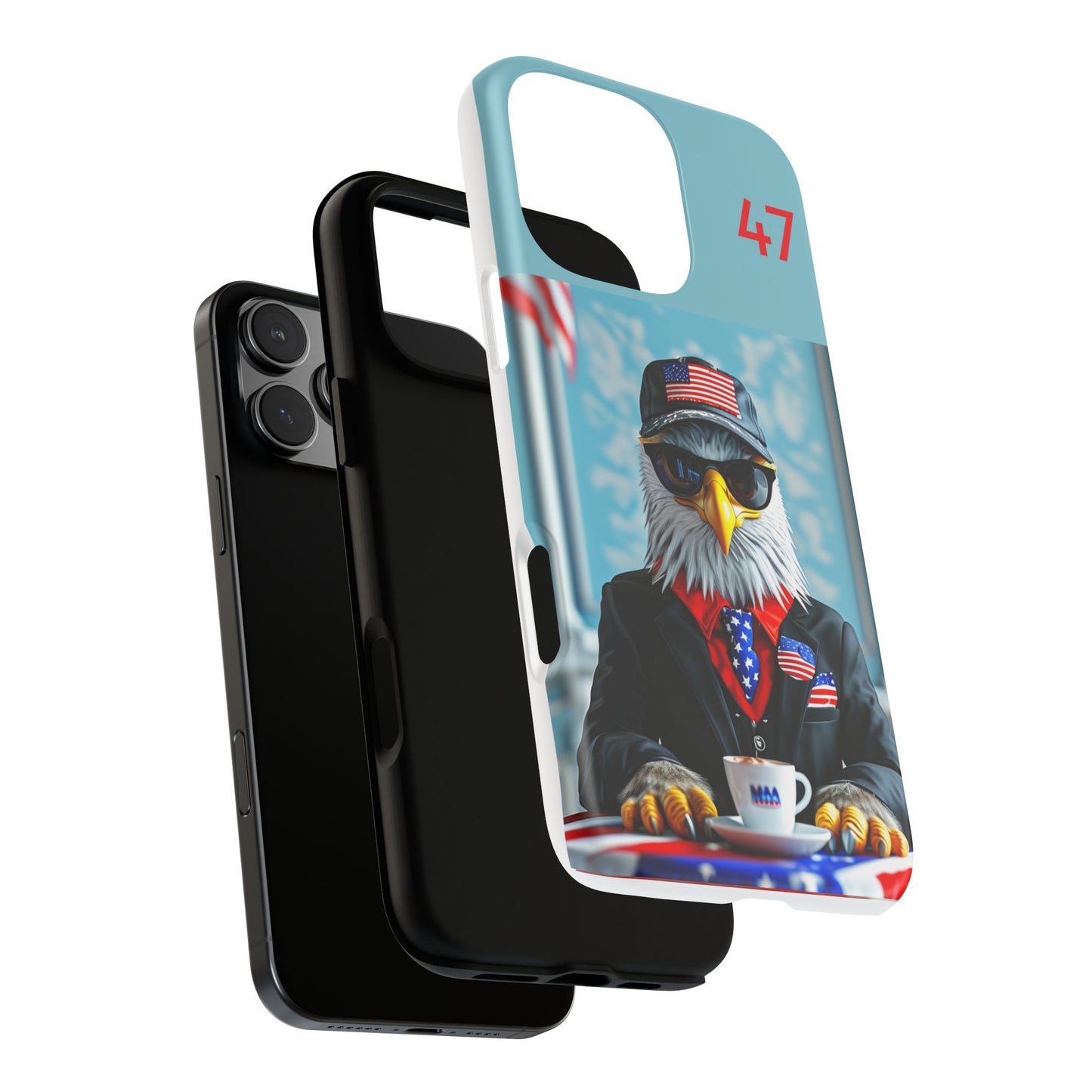 Bald Eagle Black Suit 47 : Tough Cases iPhone