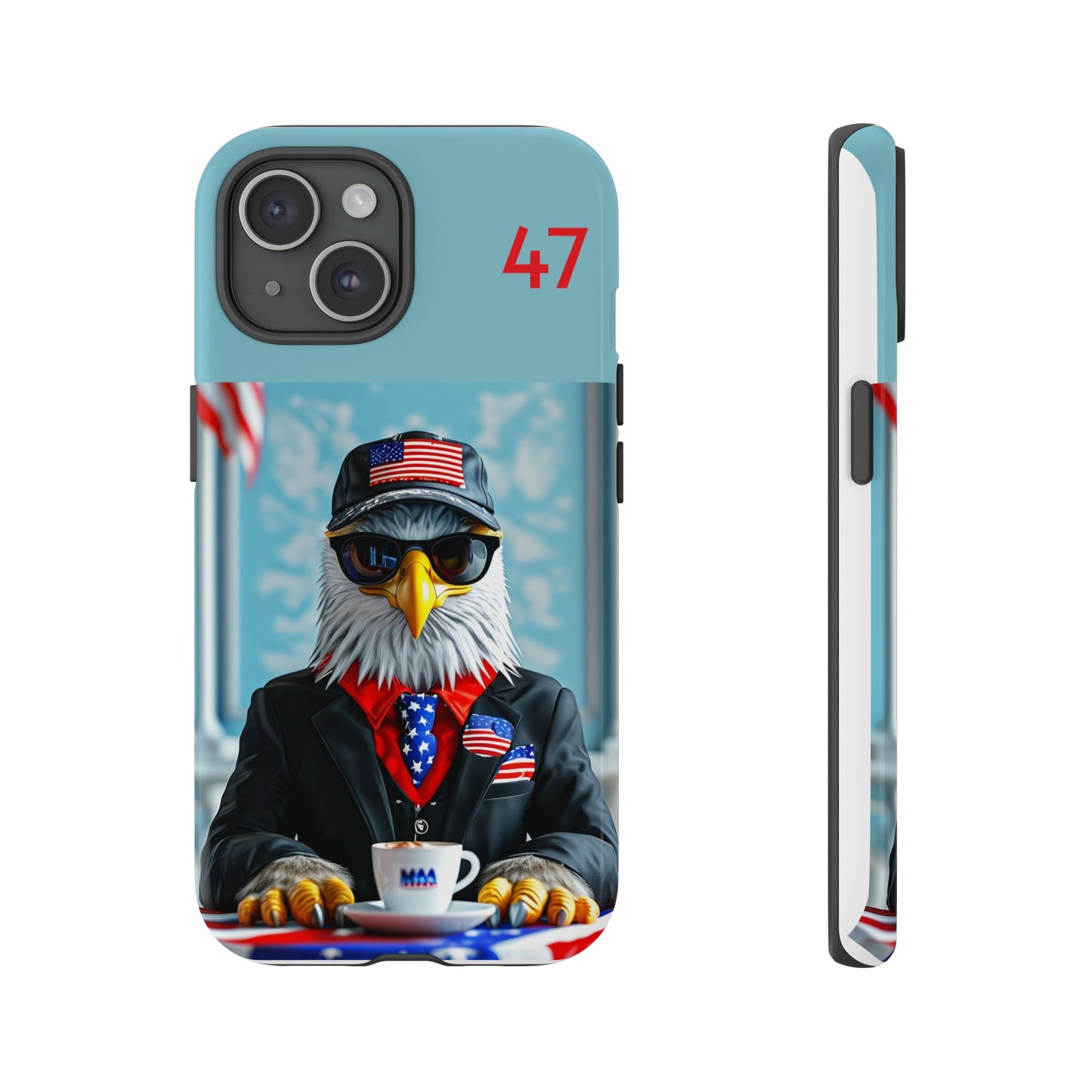 Bald Eagle Black Suit 47 : Tough Cases iPhone