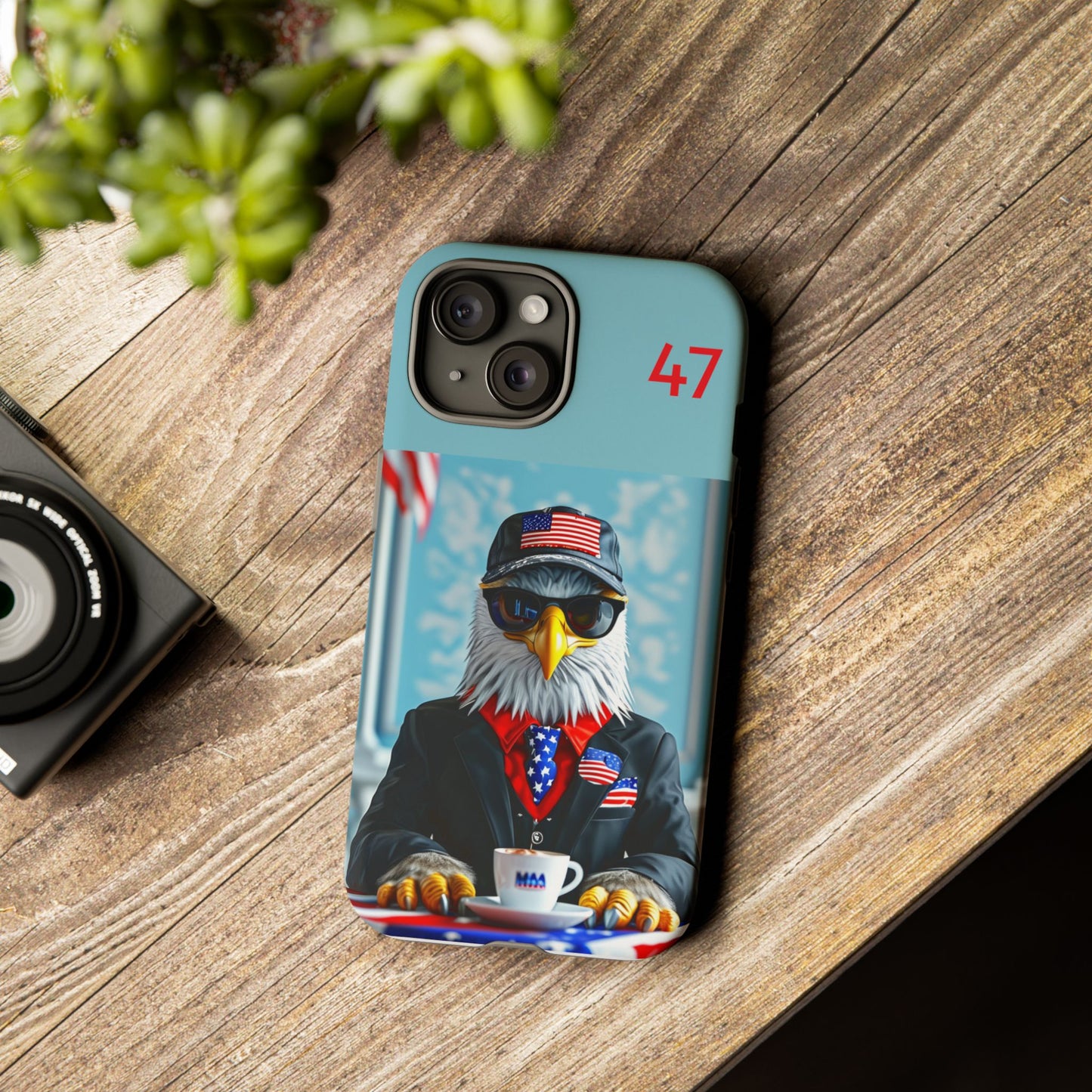 Bald Eagle Black Suit 47 : Tough Cases iPhone