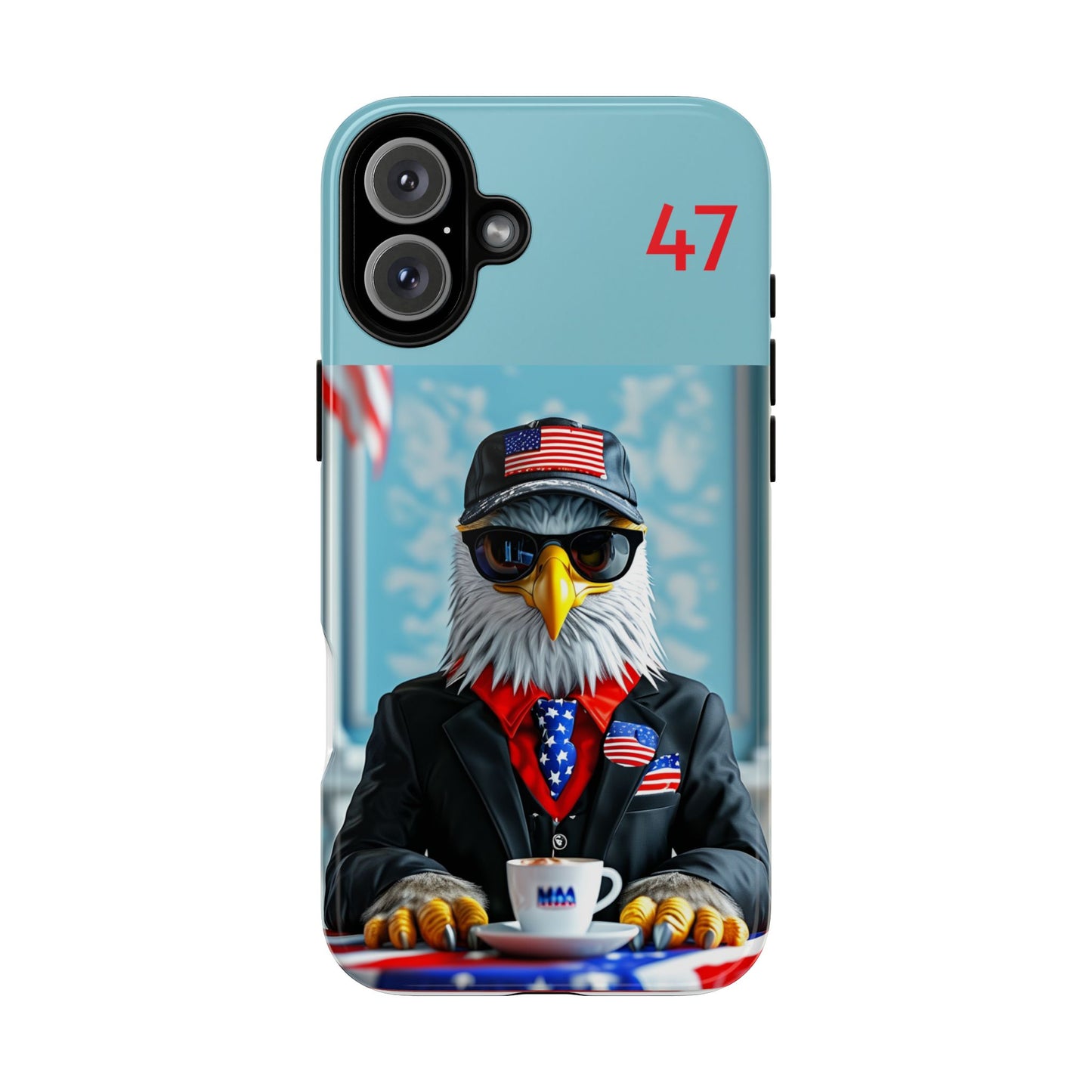 Bald Eagle Black Suit 47 : Tough Cases iPhone