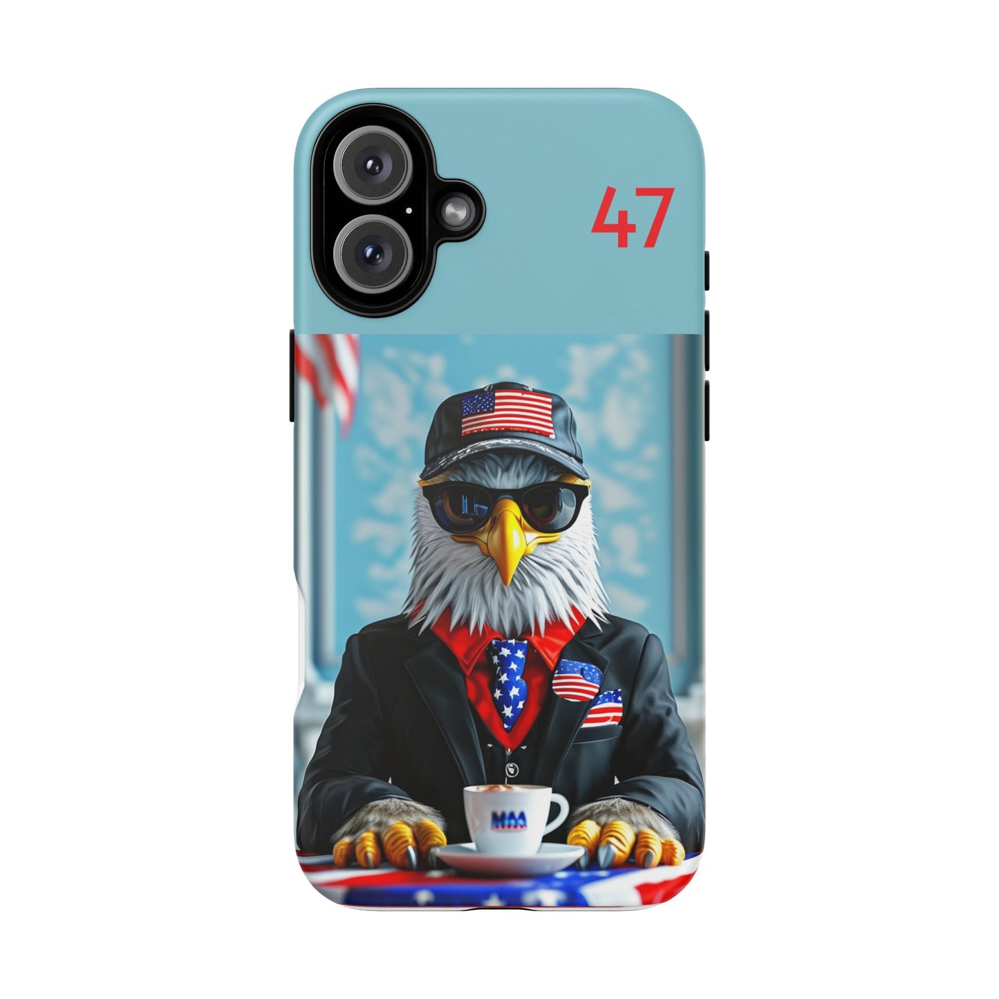 Bald Eagle Black Suit 47 : Tough Cases iPhone