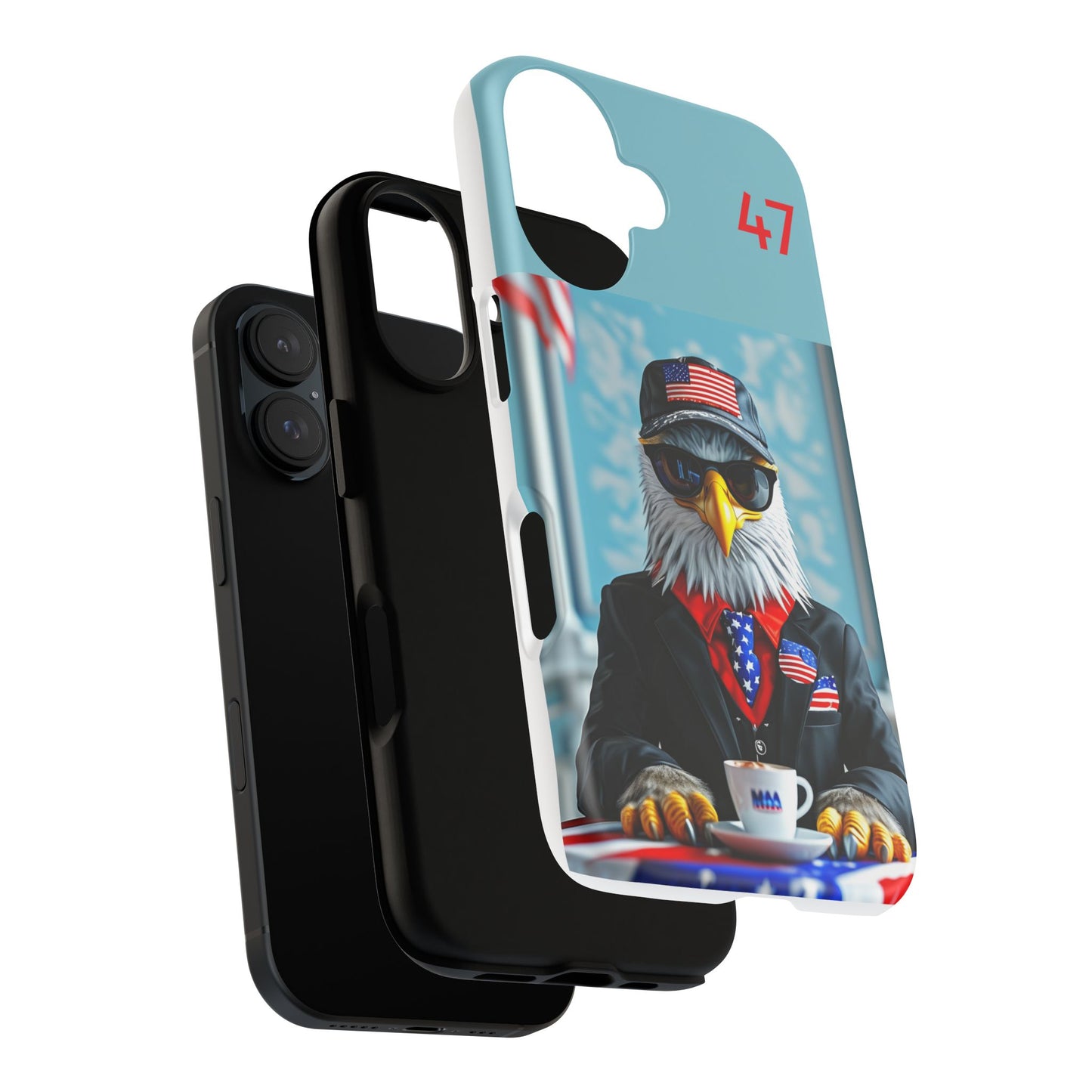 Bald Eagle Black Suit 47 : Tough Cases iPhone