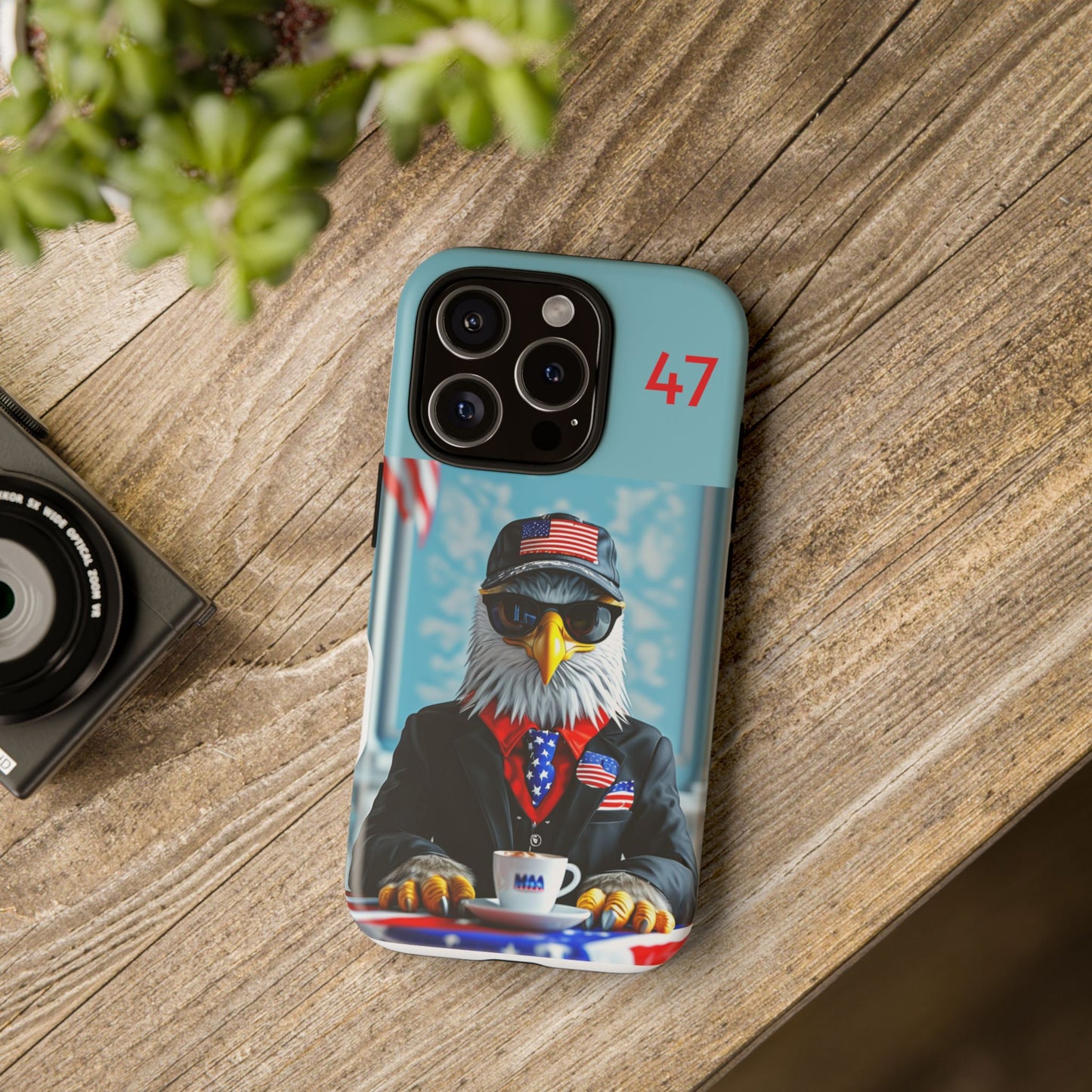 Bald Eagle Black Suit 47 : Tough Cases iPhone