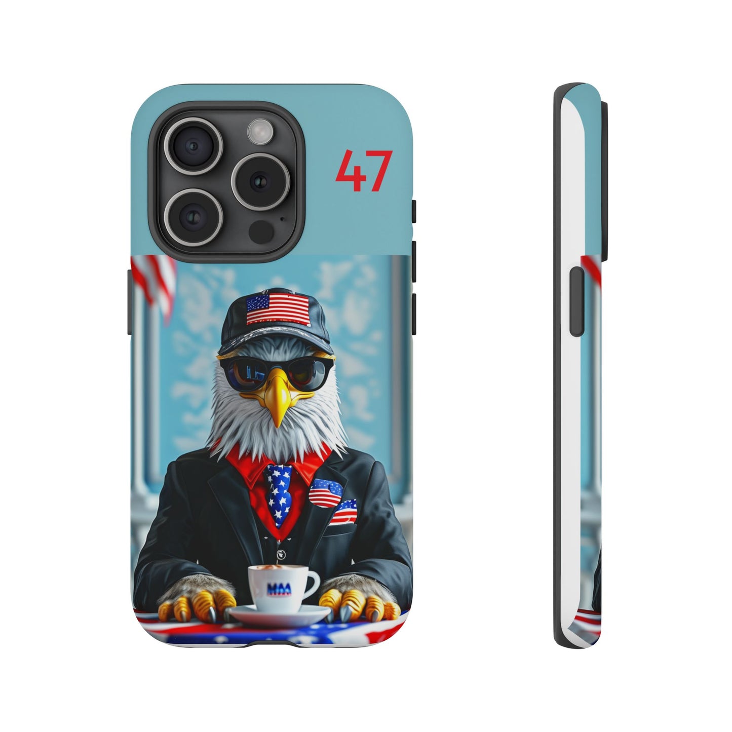 Bald Eagle Black Suit 47 : Tough Cases iPhone