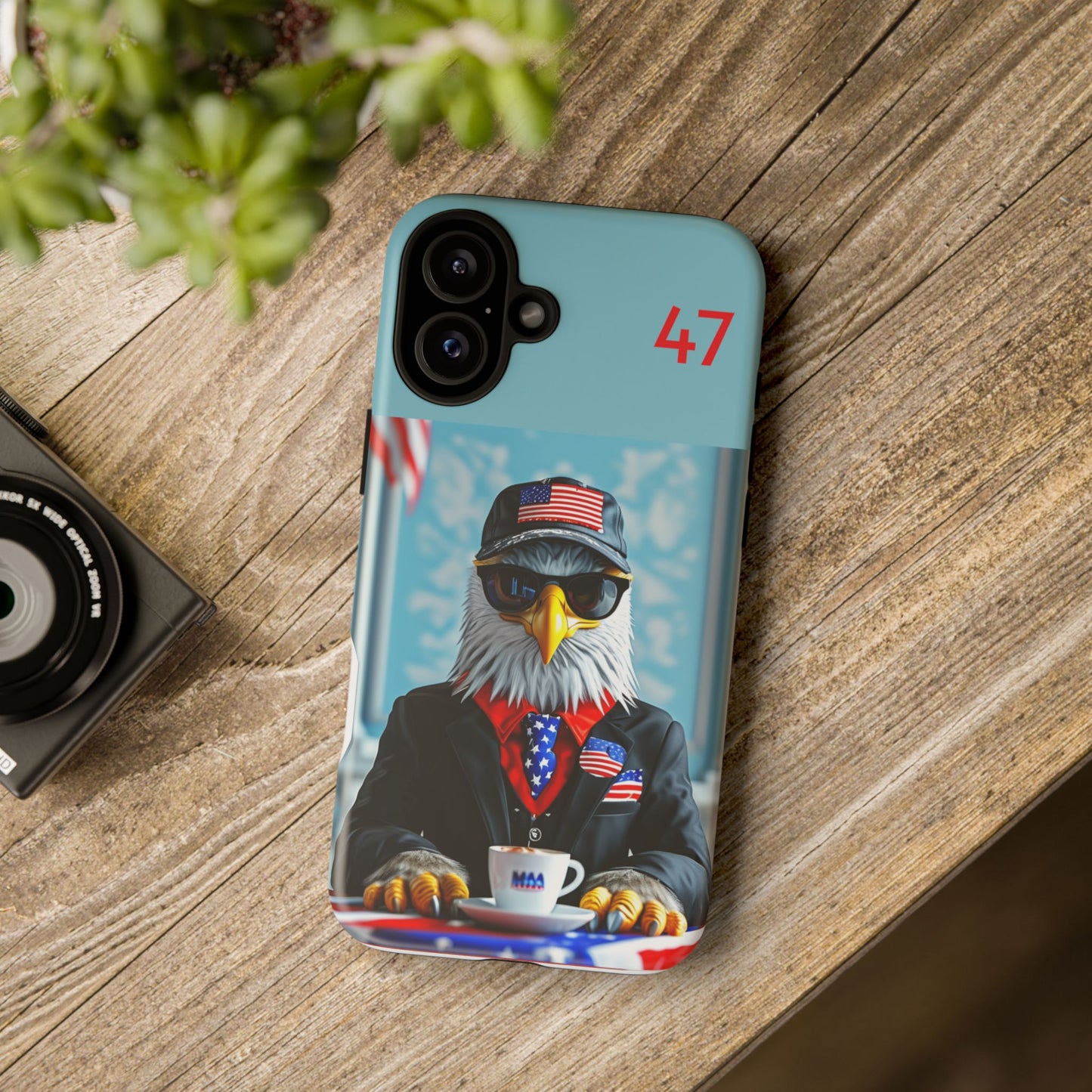 Bald Eagle Black Suit 47 : Tough Cases iPhone