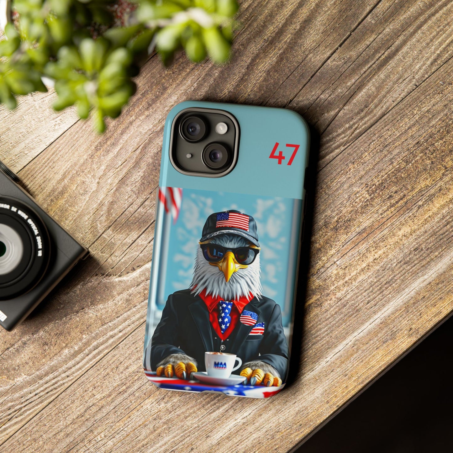 Bald Eagle Black Suit 47 : Tough Cases iPhone