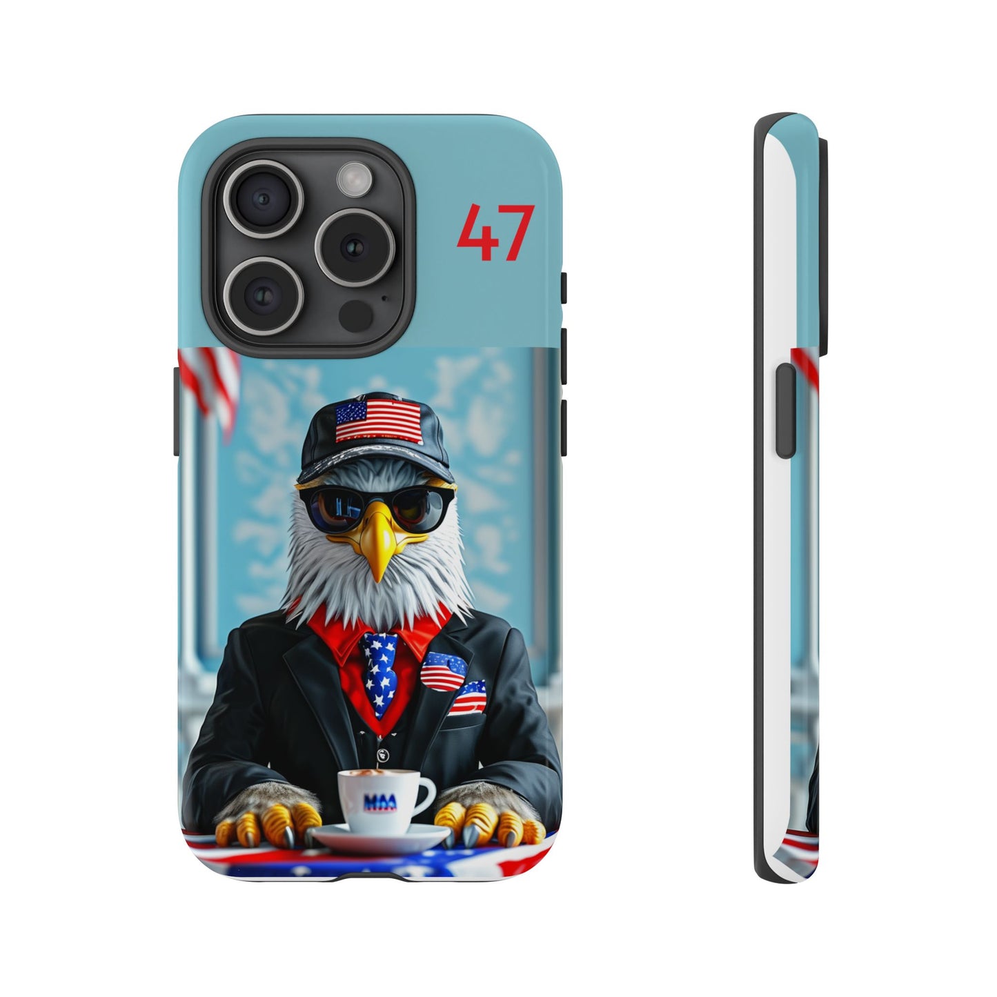 Bald Eagle Black Suit 47 : Tough Cases iPhone