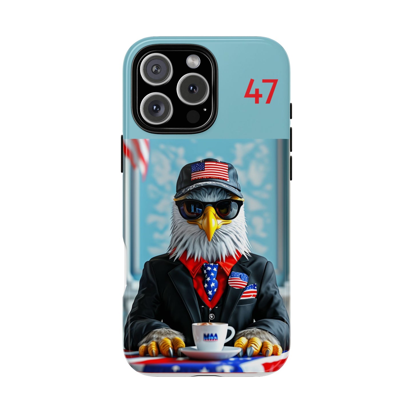 Bald Eagle Black Suit 47 : Tough Cases iPhone