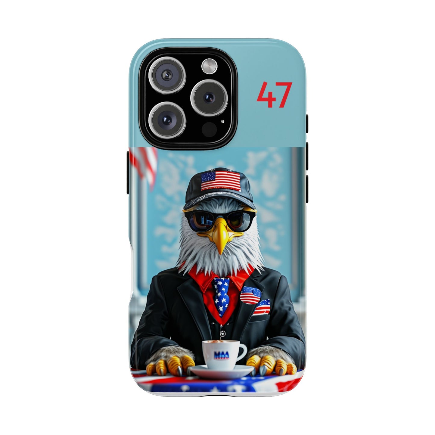 Bald Eagle Black Suit 47 : Tough Cases iPhone