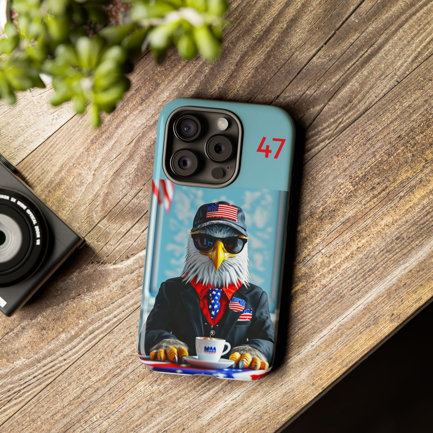 Bald Eagle Black Suit 47 : Tough Cases iPhone