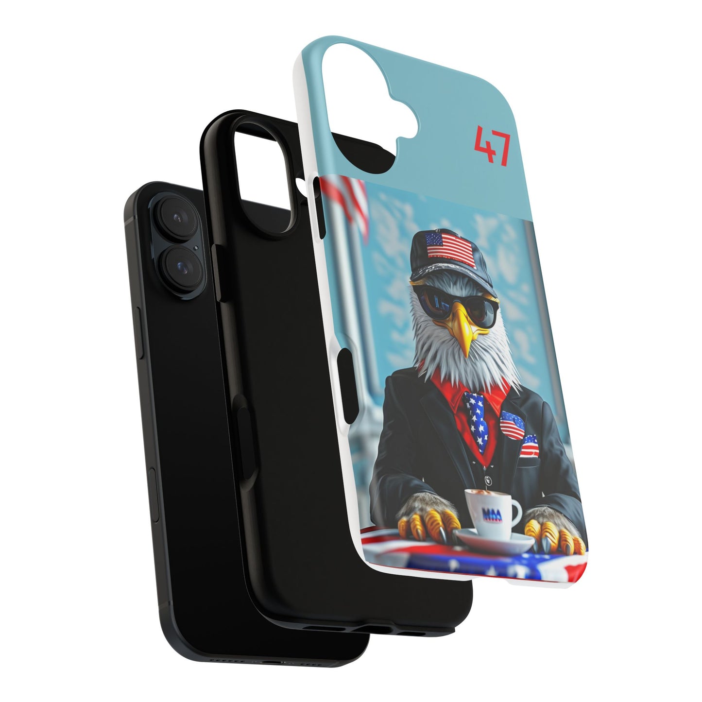 Bald Eagle Black Suit 47 : Tough Cases iPhone