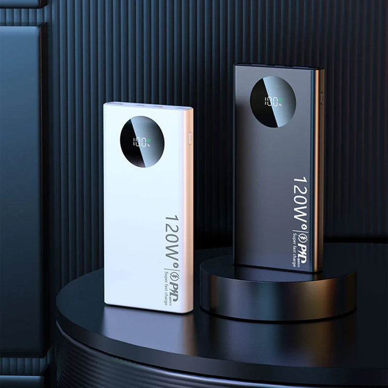 120W Super Fast Charging 50000mAh Thin and Light Power Bank Cell Phone Accessories External Battery Free Shipping