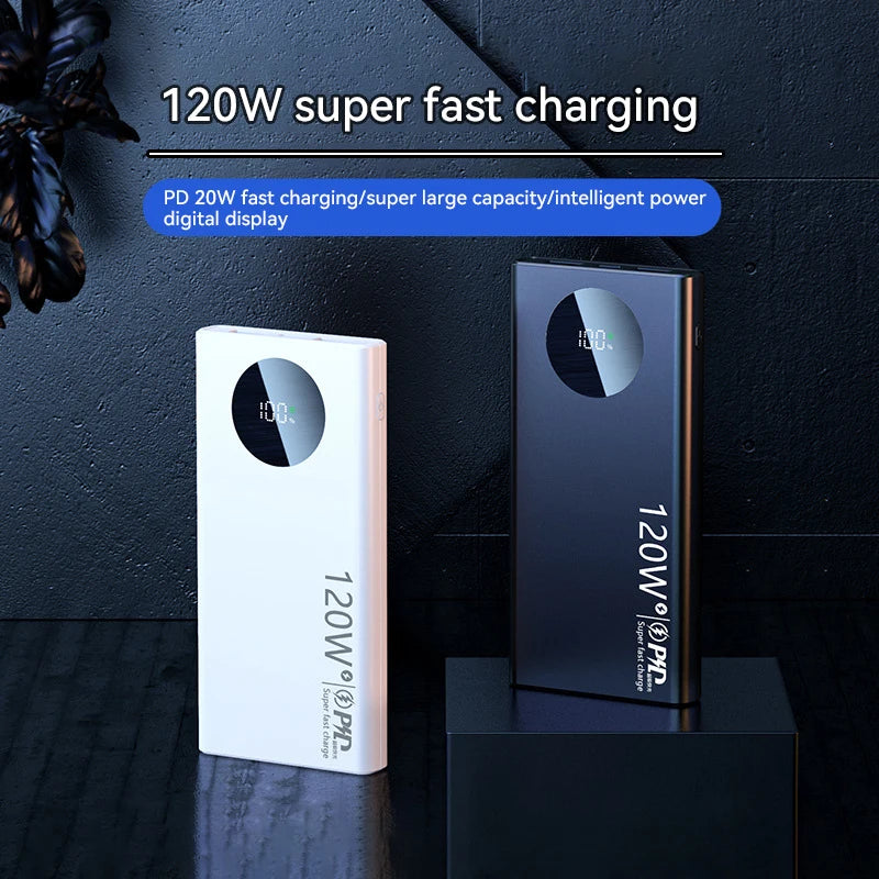 120W Super Fast Charging 50000mAh Thin and Light Power Bank Cell Phone Accessories External Battery Free Shipping