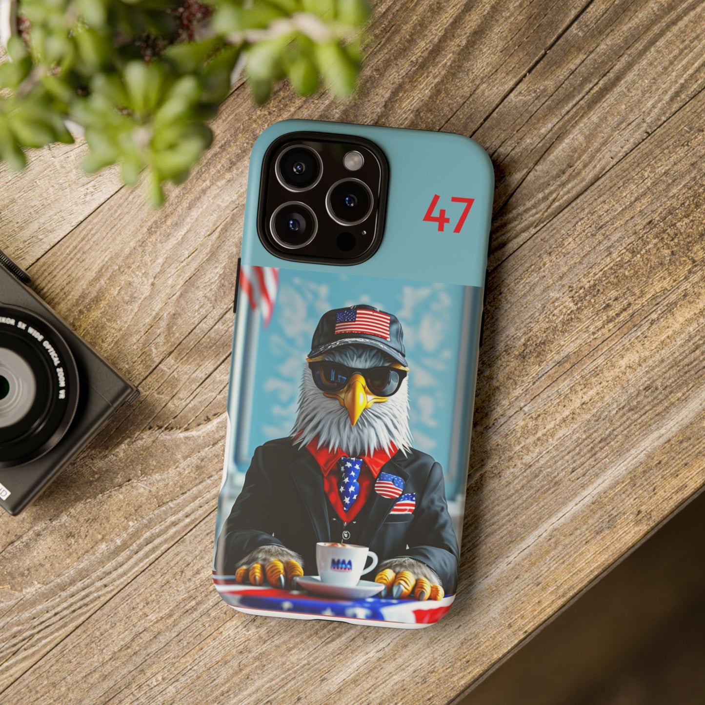 Bald Eagle Black Suit  47 : Tough Cases iPhone