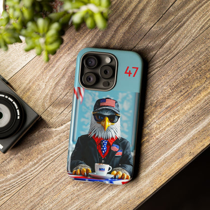Bald Eagle Black Suit  47 : Tough Cases iPhone