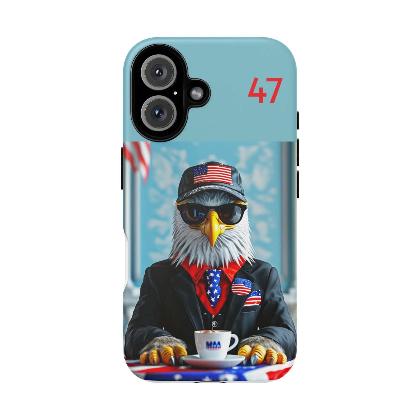 Bald Eagle Black Suit  47 : Tough Cases iPhone