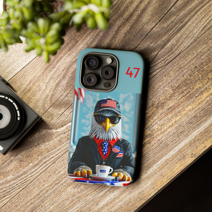 Bald Eagle Black Suit  47 : Tough Cases iPhone