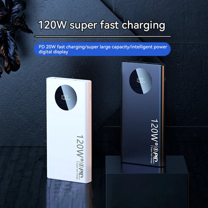 120W Super Fast Charging 50000mAh Thin and Light Power Bank Cell Phone Accessories External Battery Free Shipping